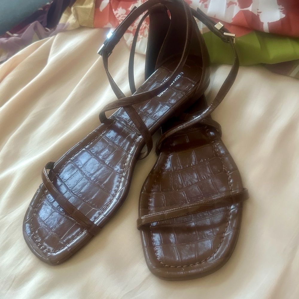 Michael Kors Collection Faux Croc flats Sz 10 M / 41